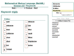 screenshot: MathML reference